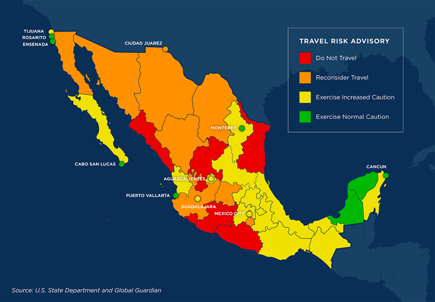 Mexico Safety Map 2025